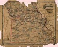 Missouri Railroad Map, Lincoln County 1878